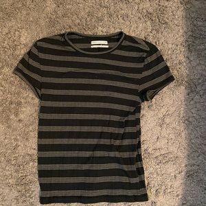 Urban Outfitters black and grey stripped shirt!